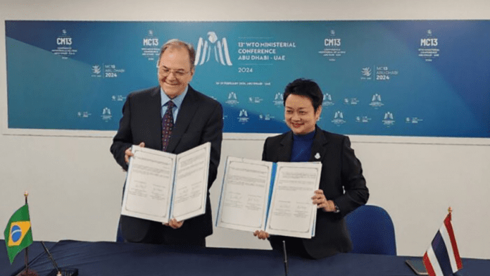 Thailand and Brazil reach a landmark resolution at WTO