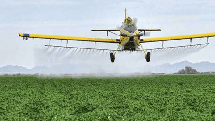 aerial pesticide spraying