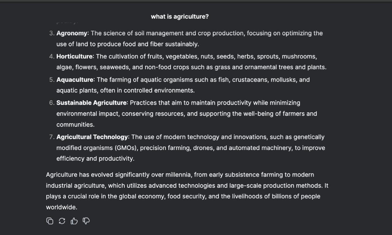 DeepSeek AI Vs Chat GPT: What Is Agriculture?